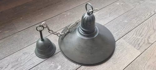 Koperen of bronzen lamp of hanglamp, Antiek en Kunst, Ophalen of Verzenden, Brons