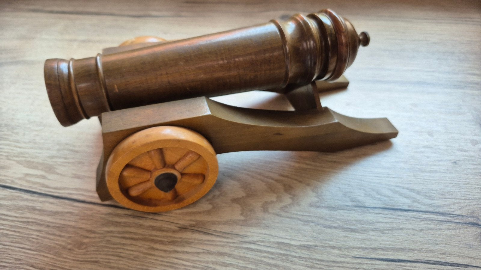 Vintage Houten Kanon Pepermolen (1971) - Made in Italy / Ave, Ophalen of Verzenden