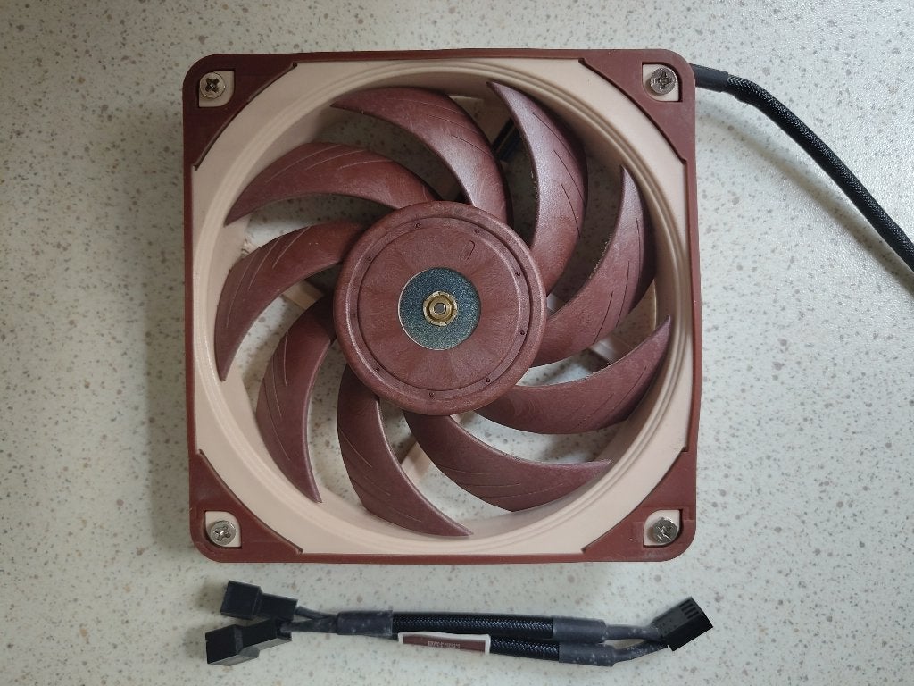 Ventilateur Noctua NF-A12x25 PWM (120 mm), Informatique & Logiciels, Enlèvement ou Envoi, Utilisé, Refroidisseur ordinateur à air