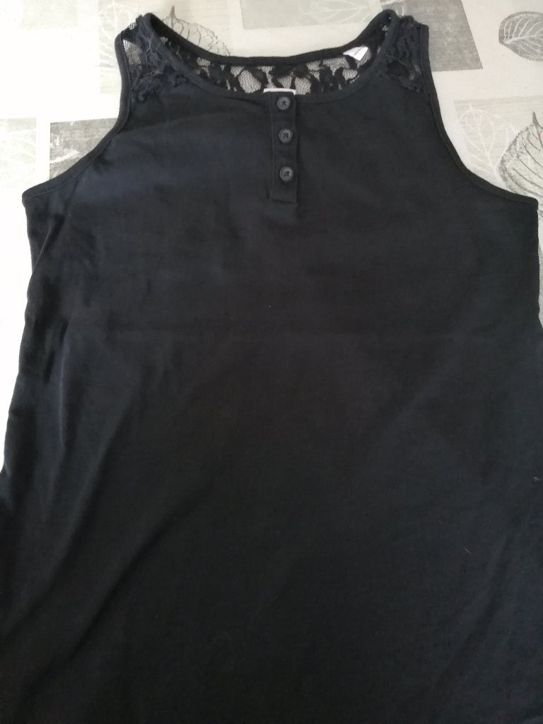 zwart topje maat 152, Ophalen of Verzenden, Gebruikt, Meisje, Shirt of Longsleeve