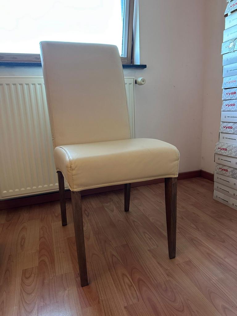 6 x stoelen, Huis en Inrichting, Stoelen, Ophalen, Zo goed als nieuw, Leer, Vijf, Zes of meer stoelen