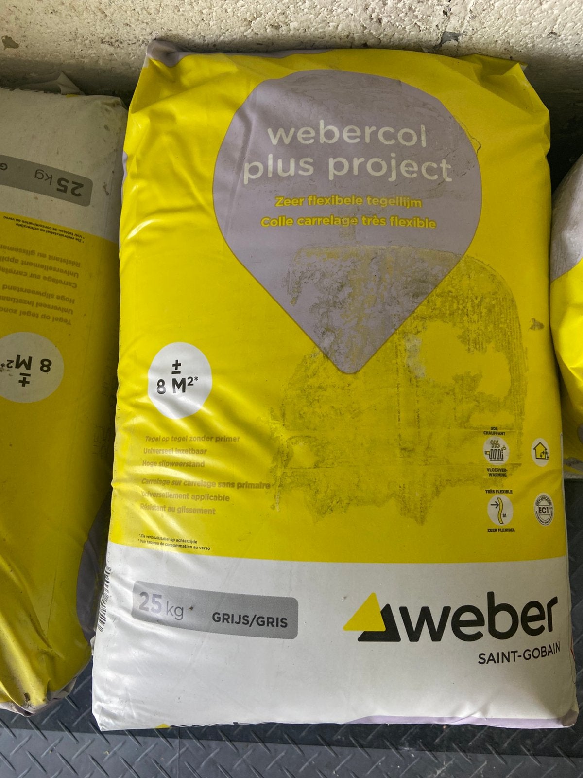 Weber tegellijm grijs, Ophalen, Nieuw