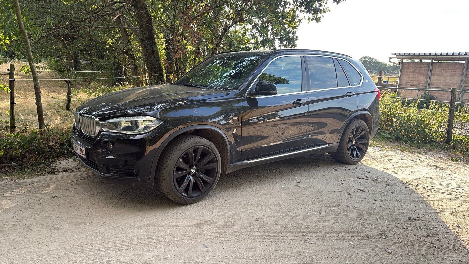 Bmw x5 xdrive 40e iperformance, Auto's, Automaat, X5, Zwart, Leder