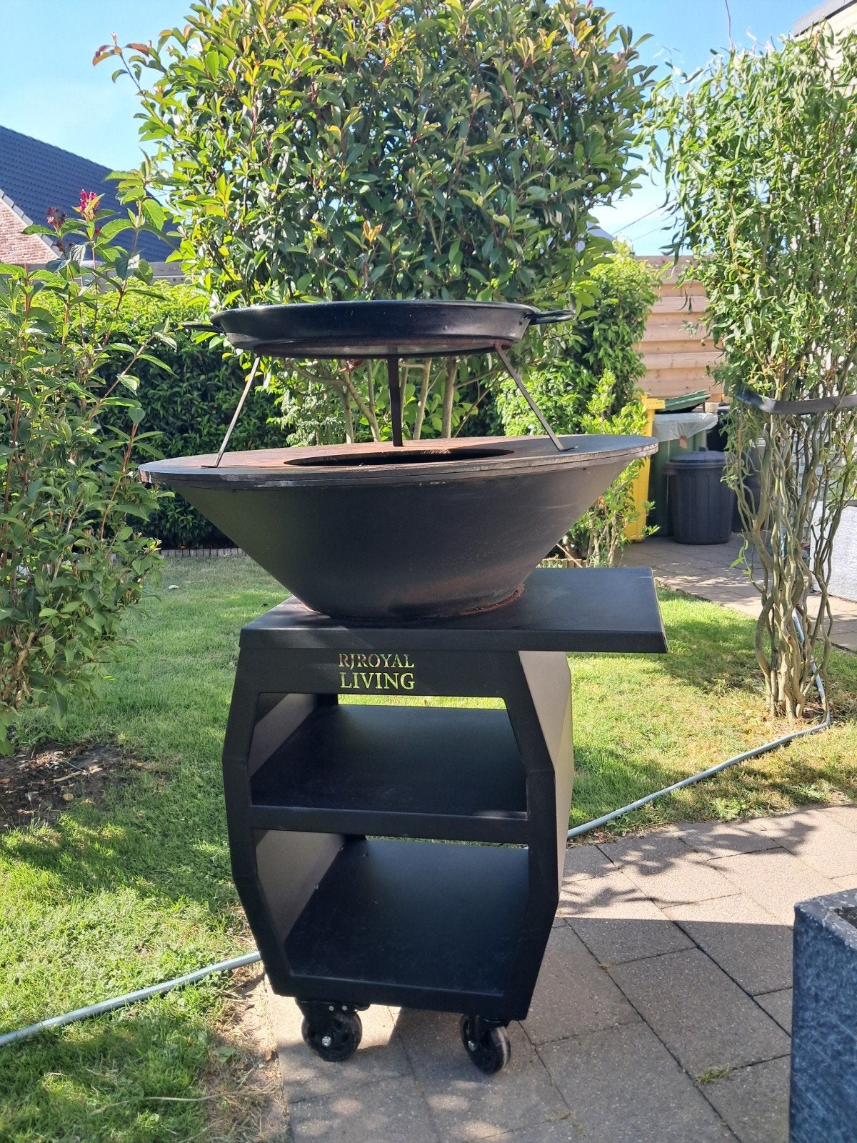 Bbq plancha grill, Tuin en Terras, Houtskoolbarbecues, Ophalen of Verzenden