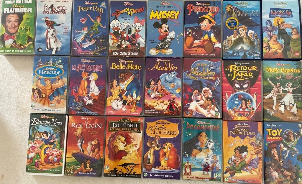 Lot de K7 VHS en français, CD & DVD, Tous les âges, Français, Enlèvement, Utilisé