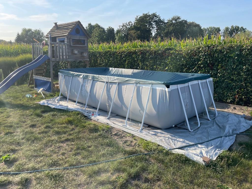 zwembad, zandfilter, zoutsysteem, warmtepomp en toebehoren, Tuin en Terras, Ophalen, 200 tot 300 cm, 80 tot 120 cm, Zo goed als nieuw