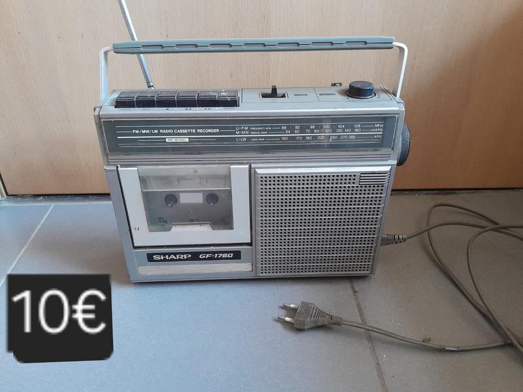 Vintage Sharp radio, Enlèvement, Radio