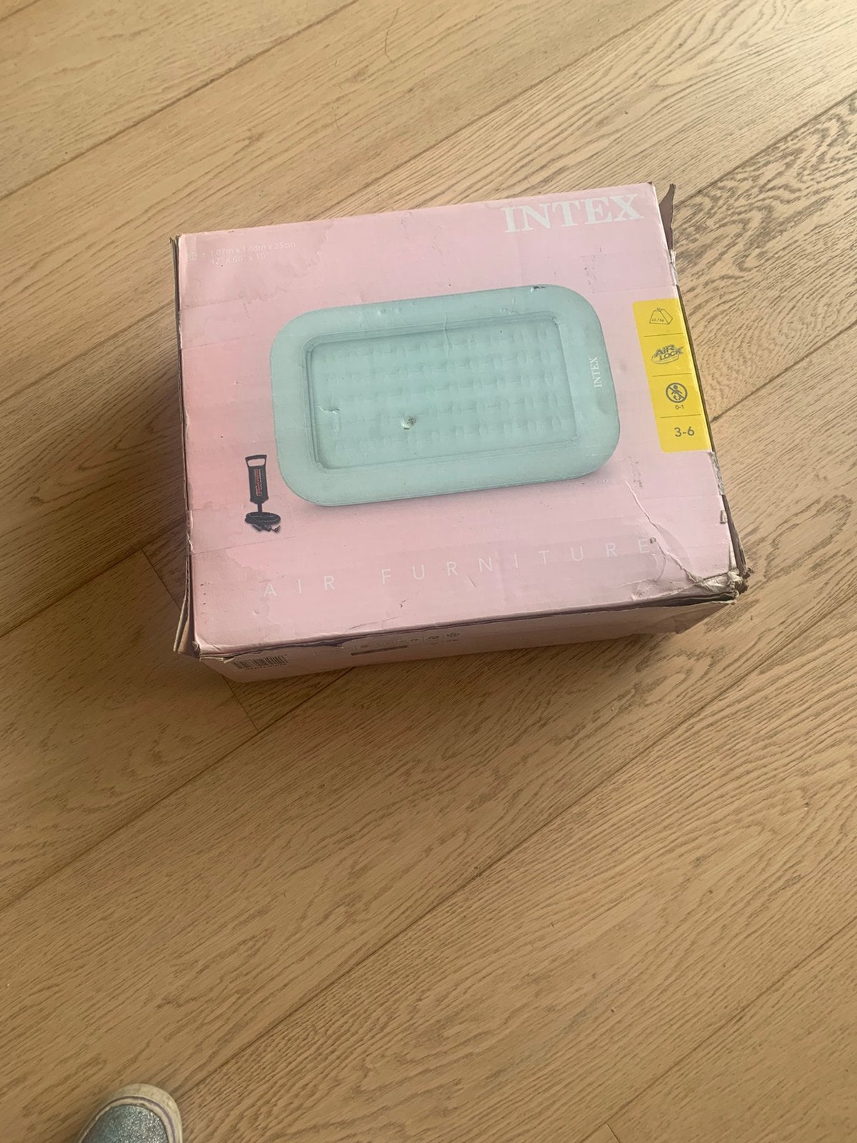 Baby/ peuterbed opblaasbaar, Ophalen, Nieuw, Minder dan 140 cm, Matras
