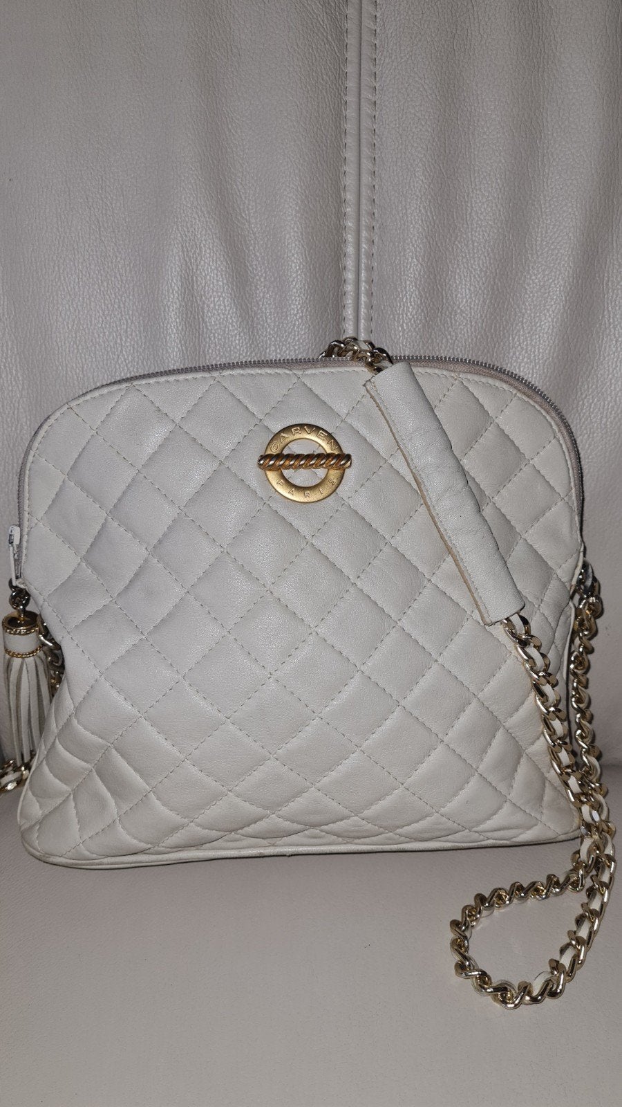 lederen crossbody schoudertas Carven PARIS, Ophalen of Verzenden