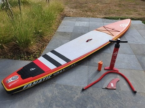 SUP Fanatic Falcon Air 14 inch Race & Recreational, Watersport en Boten, Windsurfen, Ophalen, Zo goed als nieuw, Met vin(nen)