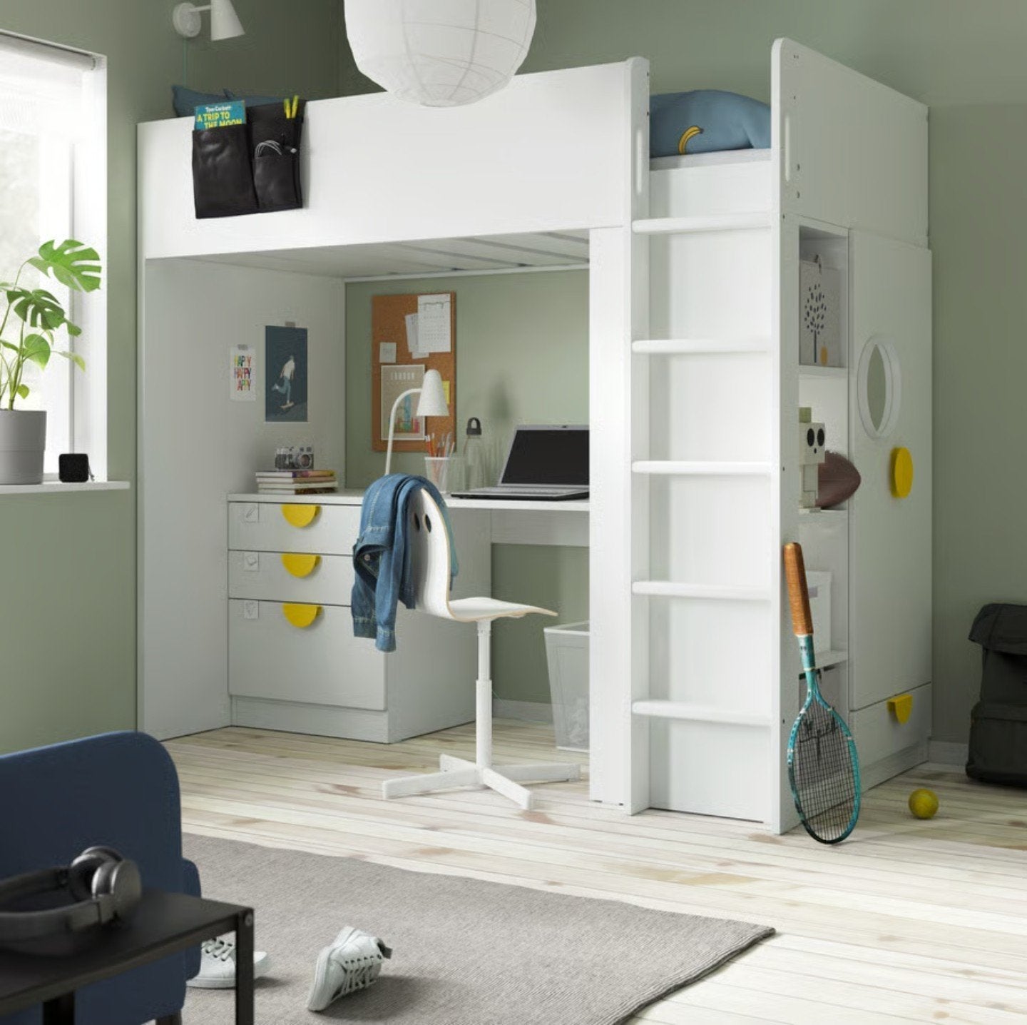 Hoogslaper zonder buro, Kinderen en Baby's, Kinderkamer | Stapelbedden en Hoogslapers, Ophalen, Hoogslaper