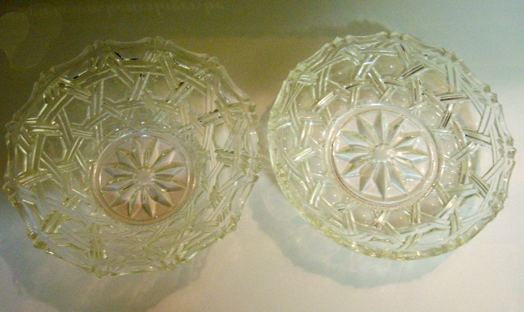 Nieuw glazen schoteltje met schaaltje - perfecte staat, Ophalen of Verzenden