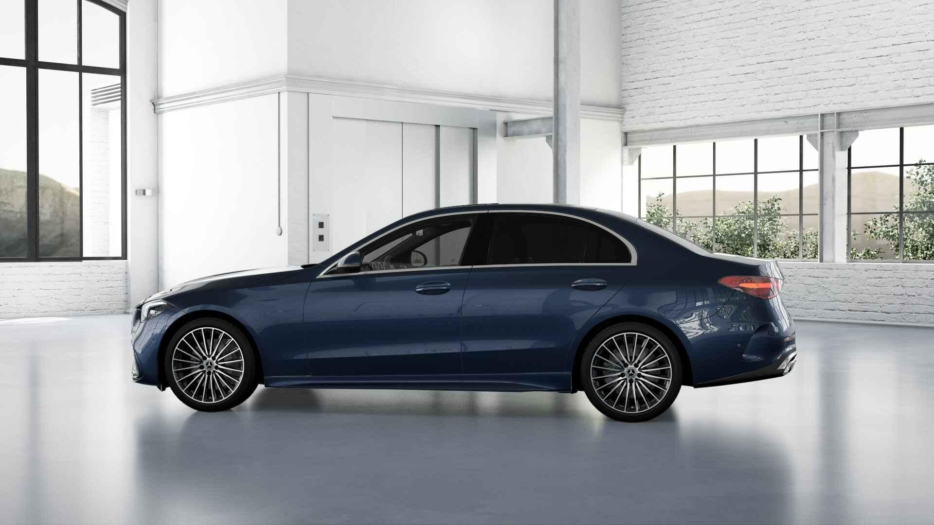 Mercedes-Benz C-klasse 180 Berline AMG Line | Dodehoekassist, Automaat, Zwart, 4 cilinders, 1625 kg
