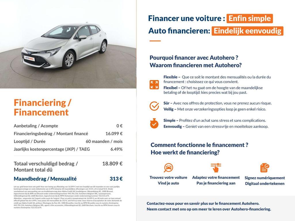 Toyota Corolla 1.8 Hybrid Active (bj 2020, automaat), 4 deurs, Gebruikt, https://public.car-pass.be/vhr/66698eb6-9f71-4a73-9918-d3405e29096e