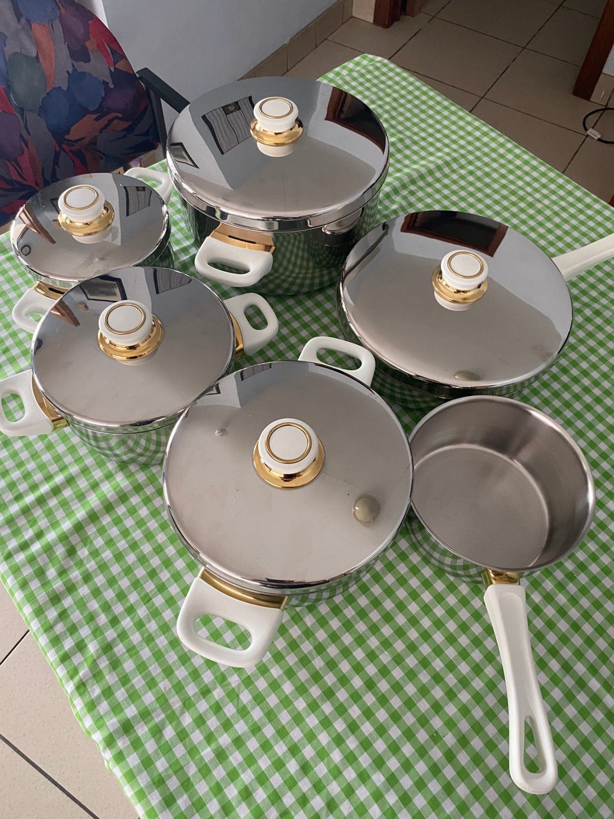 Kookpotten set van nijhof baumlin, Maison & Meubles, Cuisine | Casseroles & Poêles, Enlèvement, Comme neuf