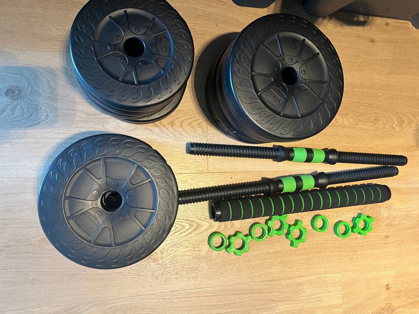 Gewichten voor thuis te trainen, Sport en Fitness, Ophalen, Zo goed als nieuw