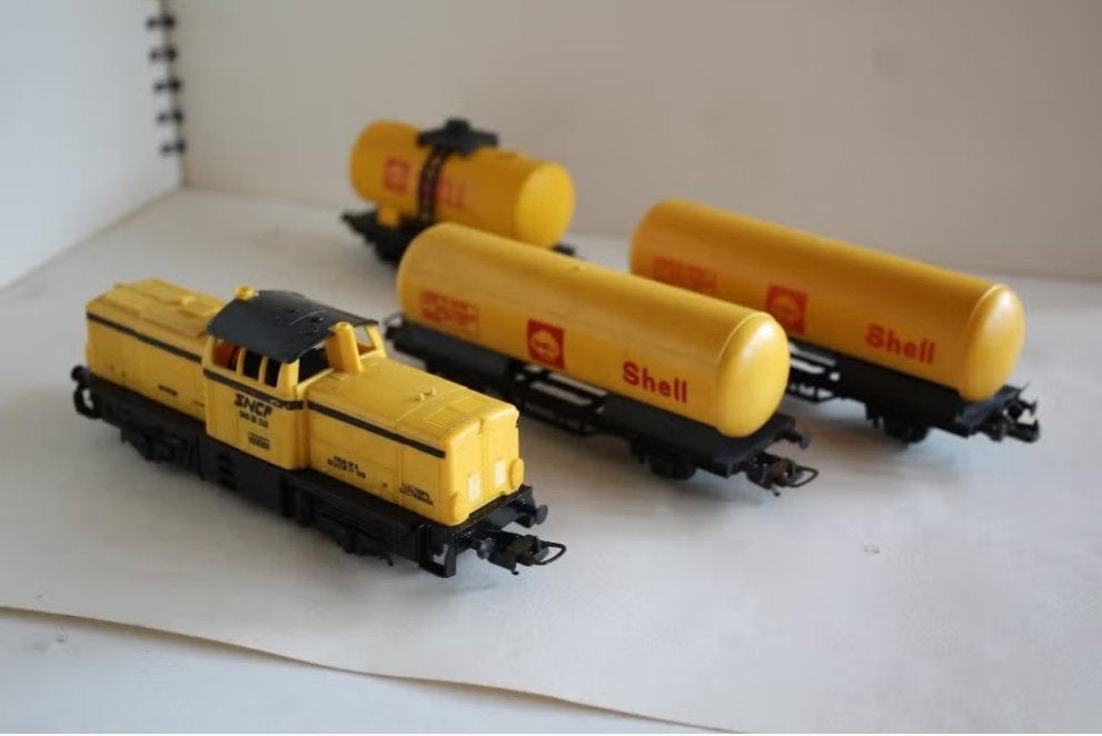 Lima ho  dieselloc SNCF 040 DE 532 + tankwagens  shell, Gebruikt, Verzenden, Lima, Gelijkstroom