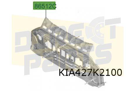 Kia Picanto (5/24-) voorbumpergrille Origineel! 86531G6CA0BK, Neuf, Kia, -, -