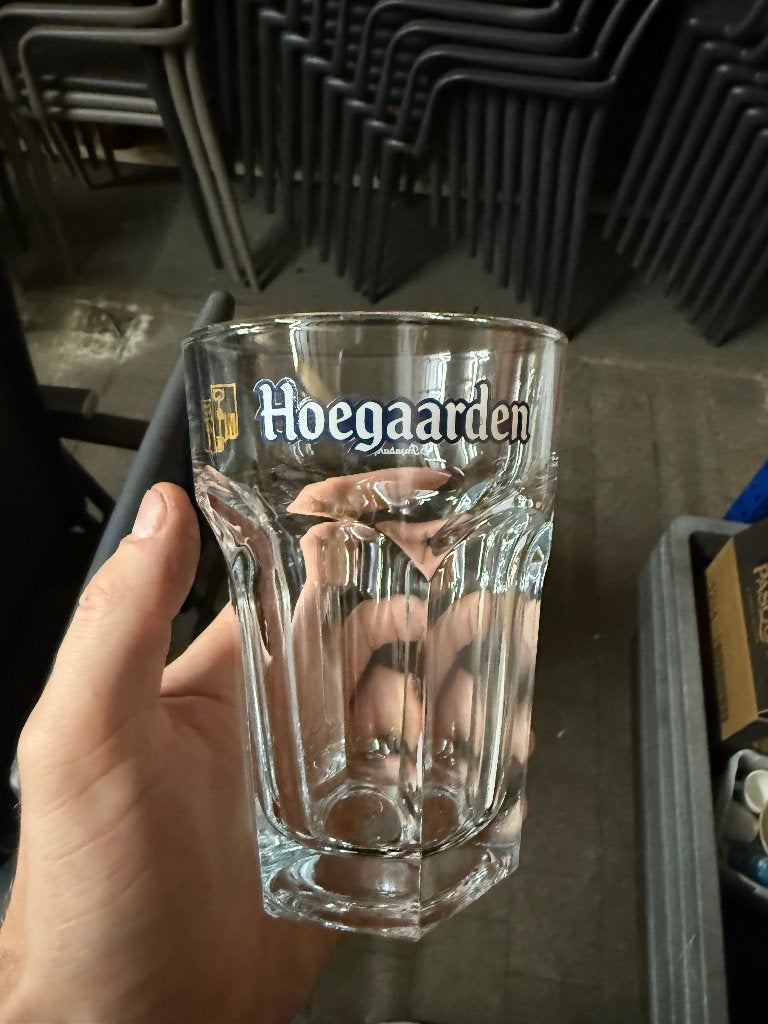 Glas hoegaarden 33cl, Ophalen, Nieuw, Bierglas