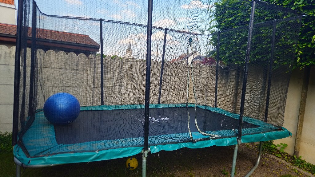 Trampoline domyos, Ophalen, Zo goed als nieuw