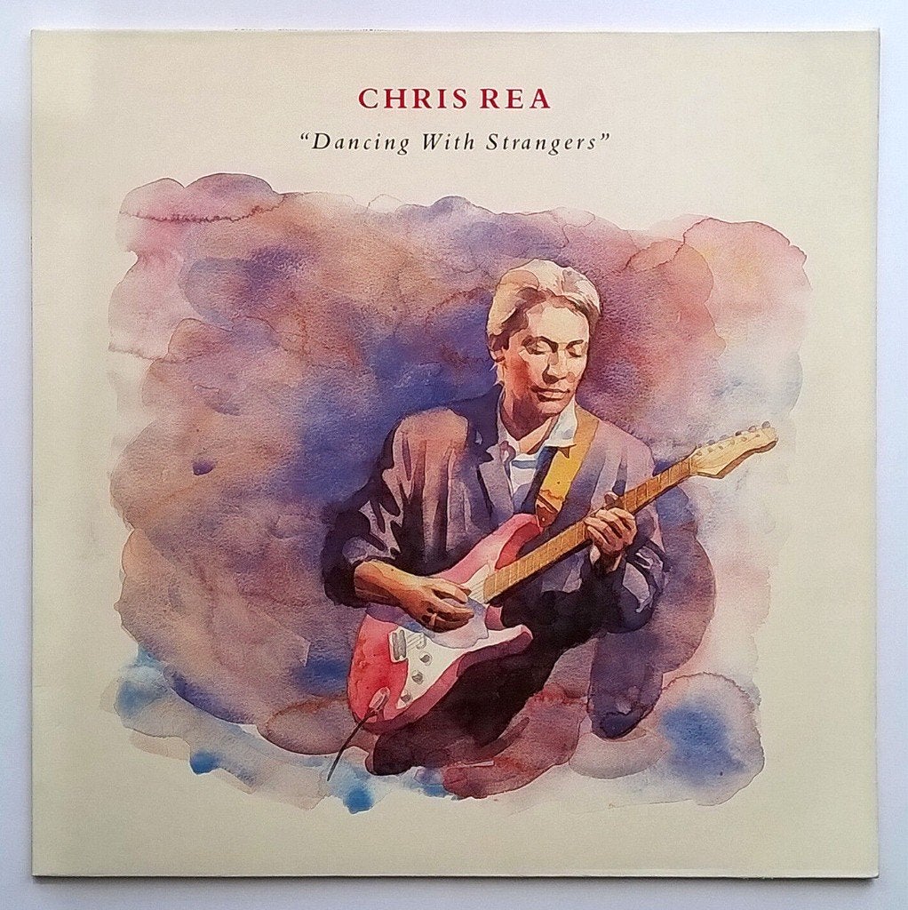 CHRIS REA "Dancing with Strangers" pop LP (1987) Topstaat!, CD & DVD, Vinyles | Rock, Pop rock, Enlèvement ou Envoi, Comme neuf