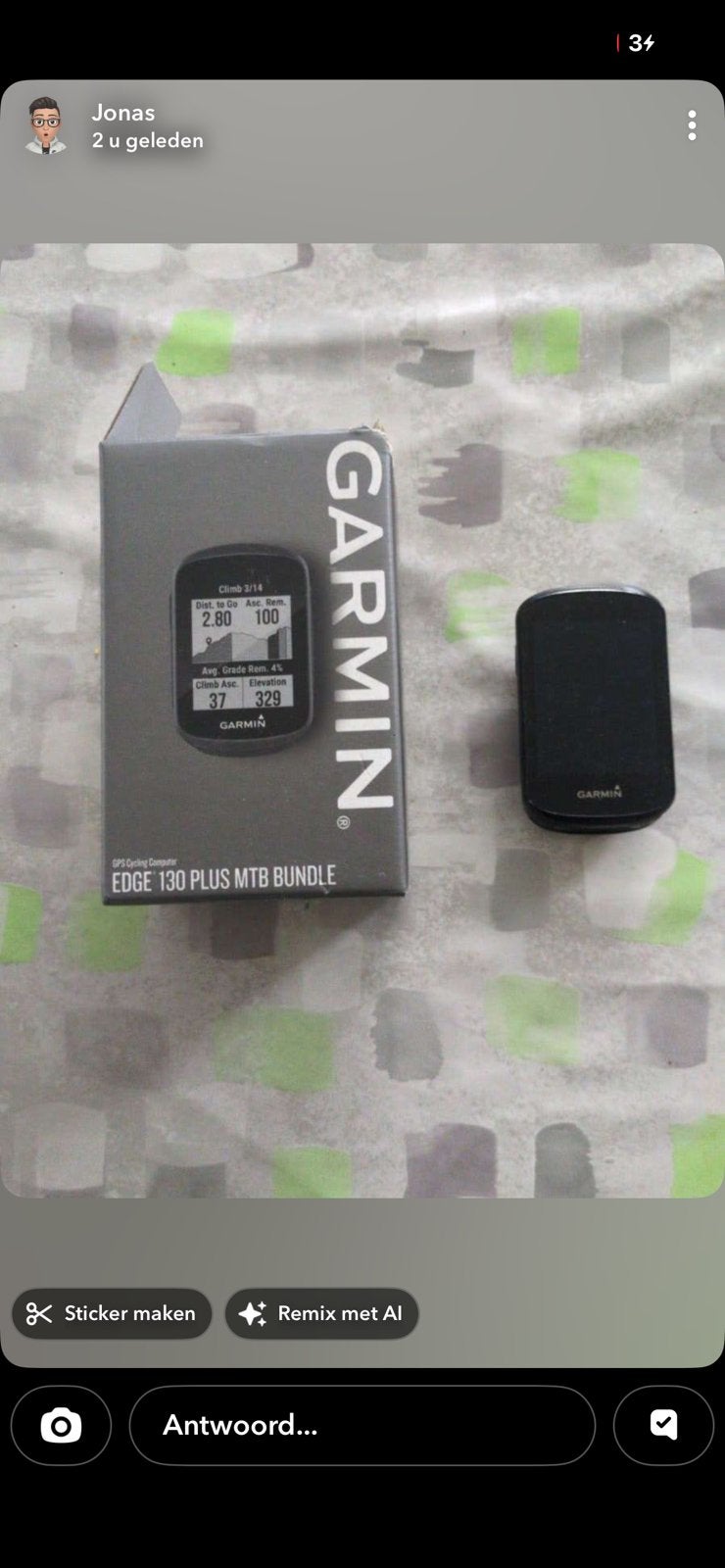 Garmin, Ophalen, Gebruikt