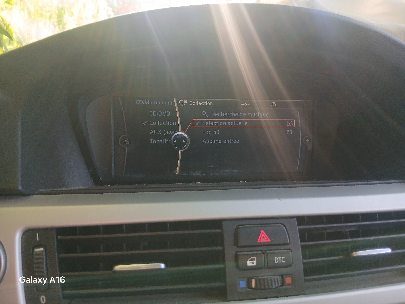 Kit gps radio grand ecran Molette i drive bmw e90 e91 e92 e9, BMW