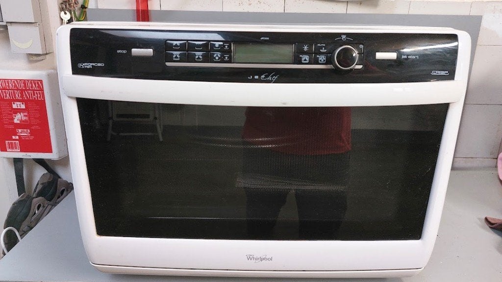 whirlpool, Electroménager, Micro-ondes, Croustillant, Enlèvement, Utilisé, 45 à 60 cm