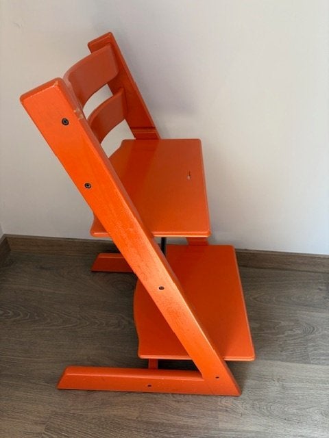 stokke tripp trapp oranje, Ophalen