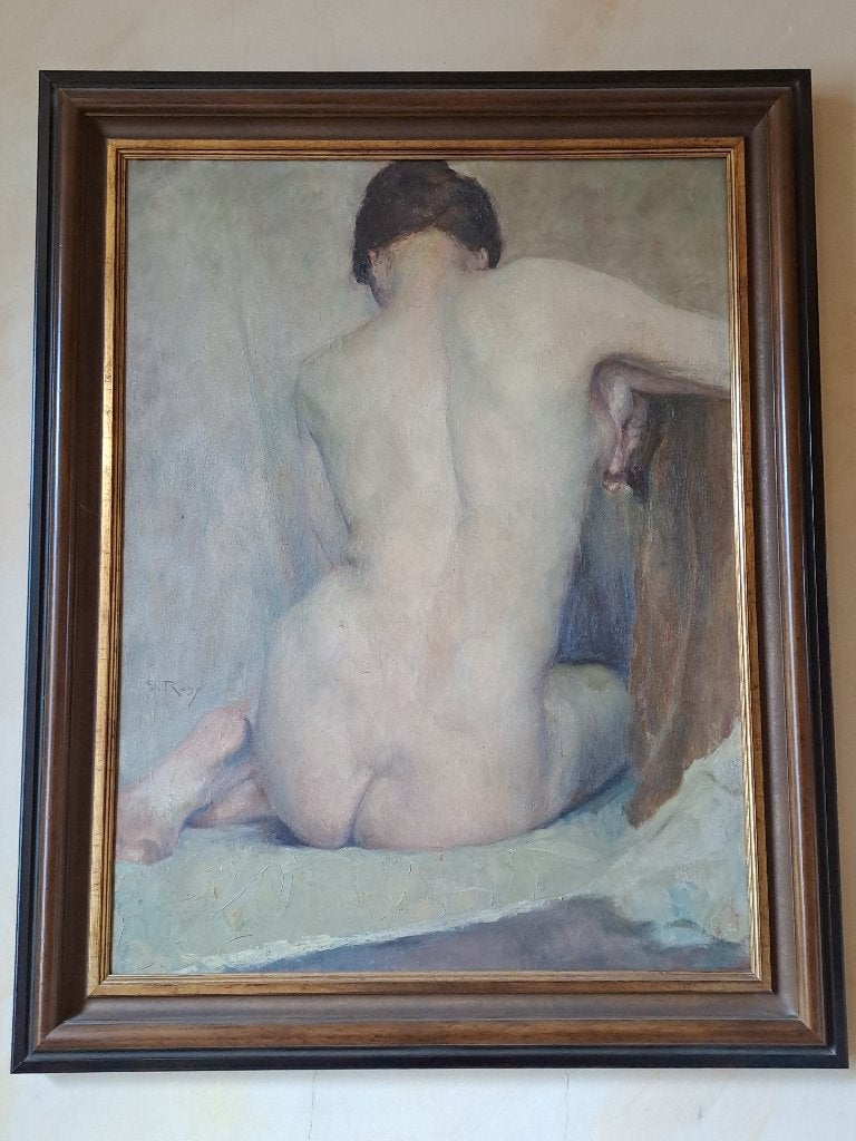 Peinture du peintre belge Georges Rogy à vendre, Portrait ou Personnes, Enlèvement, Autres styles, Autres supports