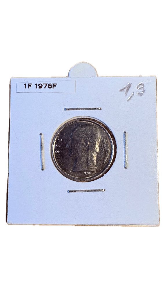 BOUDEWIJN IN: 1 FRANC 1976F, Postzegels en Munten, Ophalen of Verzenden