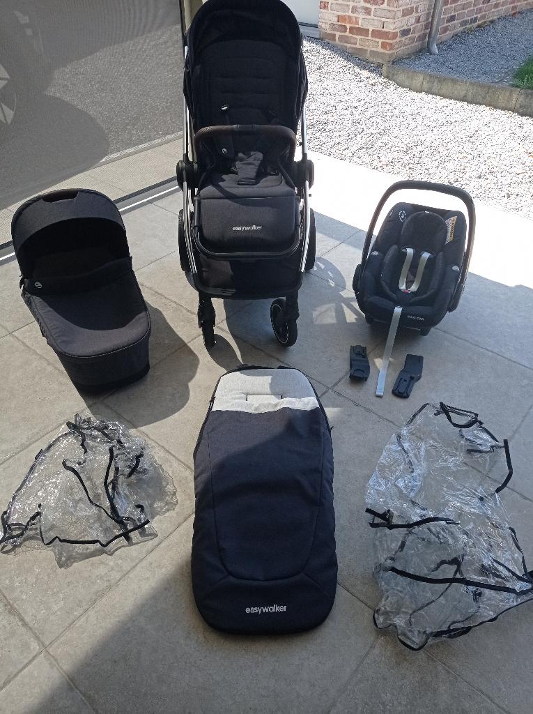 3 in 1 kinderwagen, Kinderen en Baby's, Zo goed als nieuw, Verstelbare duwstang, Ophalen, Kinderwagen