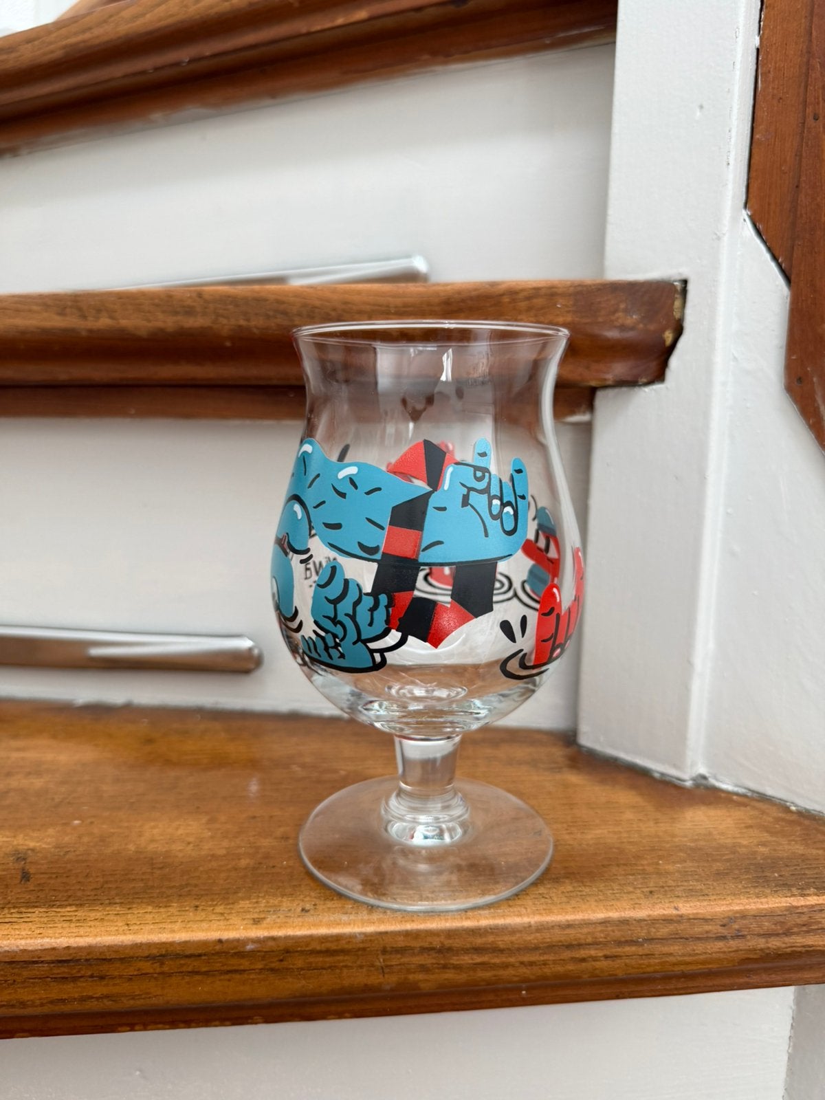 Verre à bière Duvel Nina Vandeweghe 2019, Enlèvement ou Envoi, Comme neuf, Verre ou Verres, Duvel