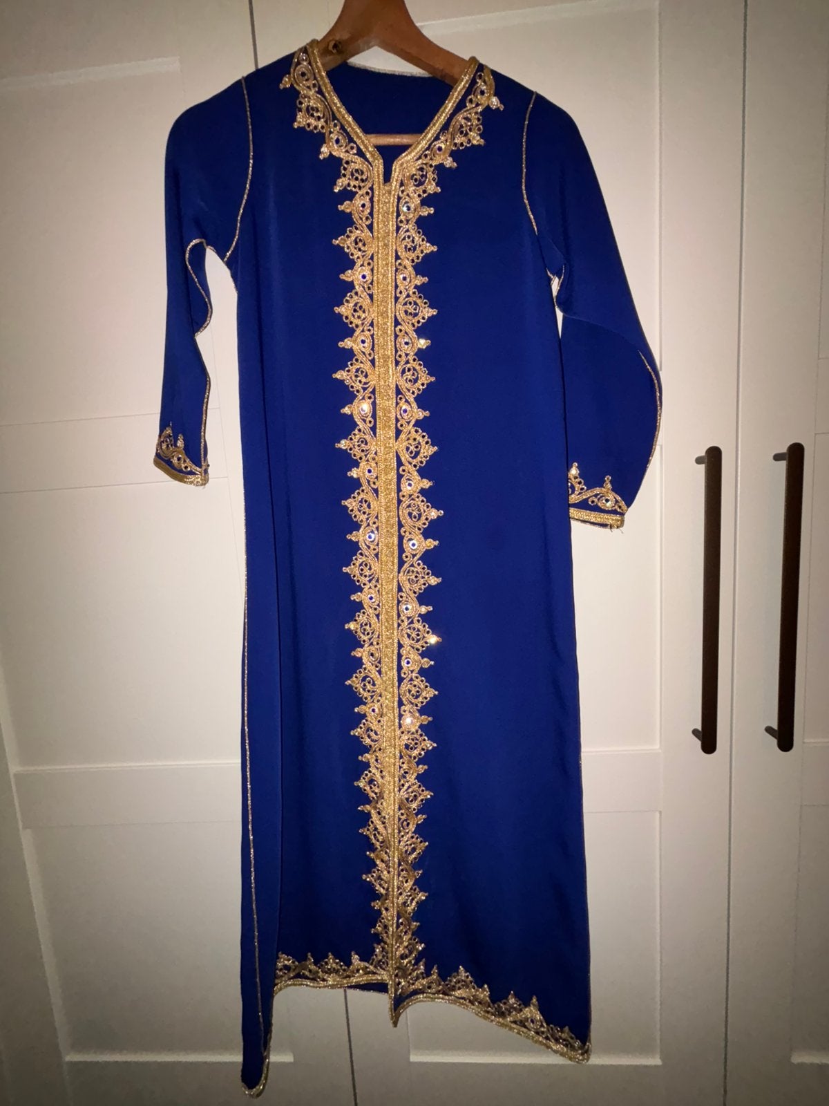 Luxe kaftan met borduurwerk voor kinderen, Ophalen, Nieuw, Goud