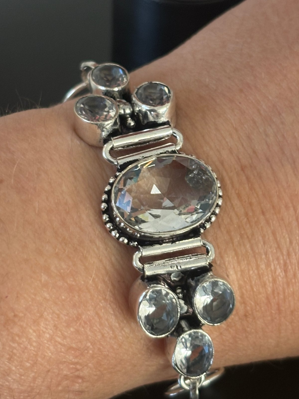 Bracelet en argent style vintage rétro, Bijoux, Sacs & Beauté, Envoi, Comme neuf, Argent, Argent