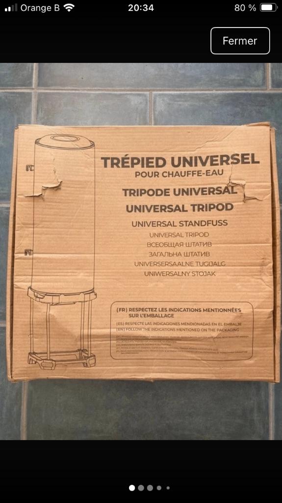 Trépied pour chauffe eau mural rond de plus de 75 Litres, 100 litres ou plus, Enlèvement ou Envoi, Neuf, Boiler