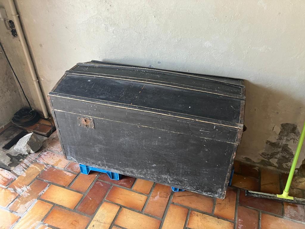 Houten kisten, Huis en Inrichting, Woonaccessoires | Kisten, Ophalen, Gebruikt, 50 tot 75 cm, 50 tot 75 cm
