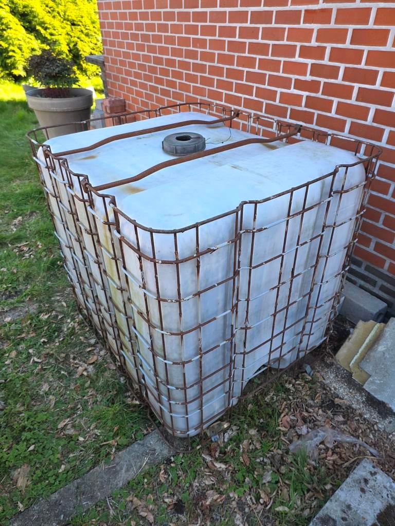 Watervat 1000l, 150 liter of meer, Ophalen, Gebruikt, Kunststof