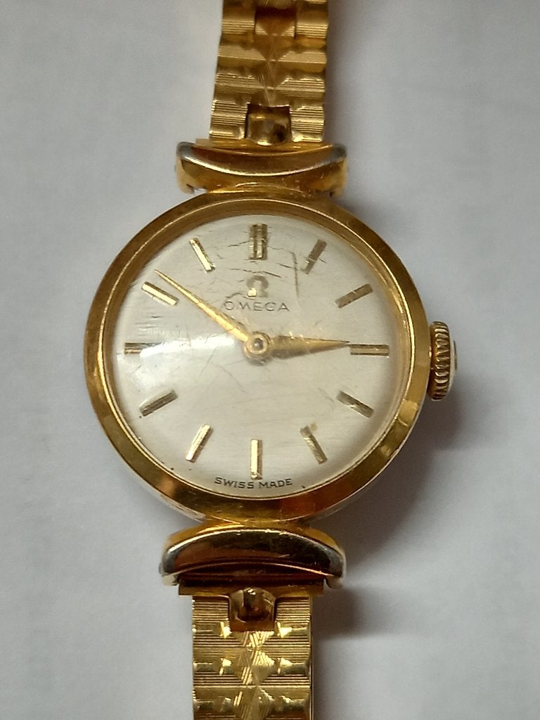 Montre Oméga femme année 50 ou 60, Montre-bracelet, Or, Omega, Avec bracelet
