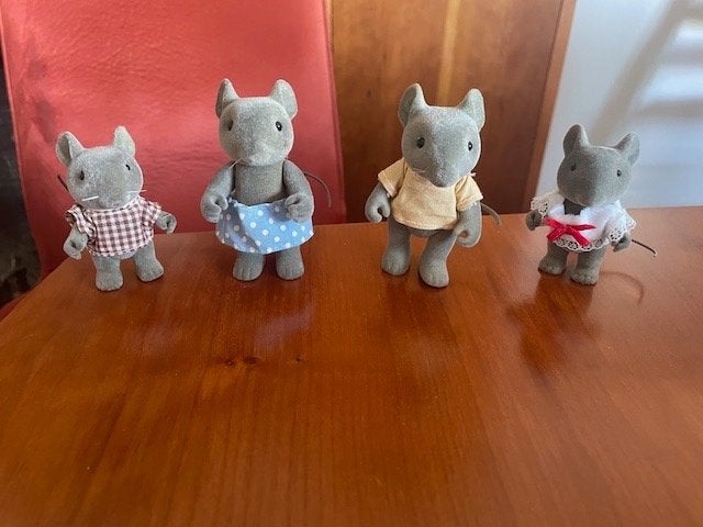 Sylvanian Vintage Forest Families Souris., Collections, Enlèvement ou Envoi, Utilisé, Maison de poupées
