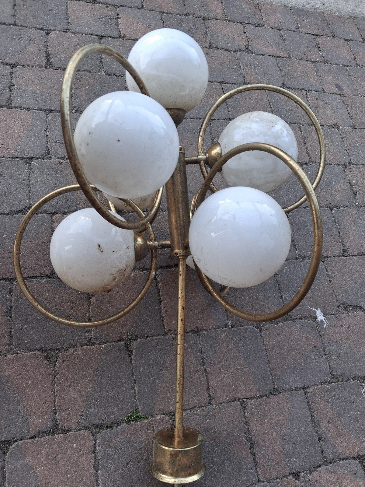 Sputnik kroonluchter 7 lichtpunten, Huis en Inrichting, Lampen | Plafondlampen, Ophalen, Kroonluchter