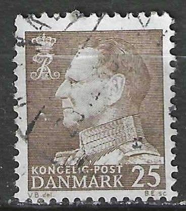 Danemark 1963/1965 - Yvert 420 - Roi Frédéric IX (ST), Timbres & Monnaies, Envoi, Danemark, Affranchi