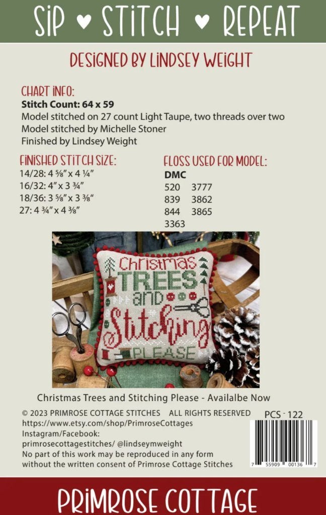 Primrose Cottage Stitches - SIP  STITCH  REPEAT, Hobby en Vrije tijd, Borduren en Borduurmachines, Ophalen of Verzenden, Zo goed als nieuw