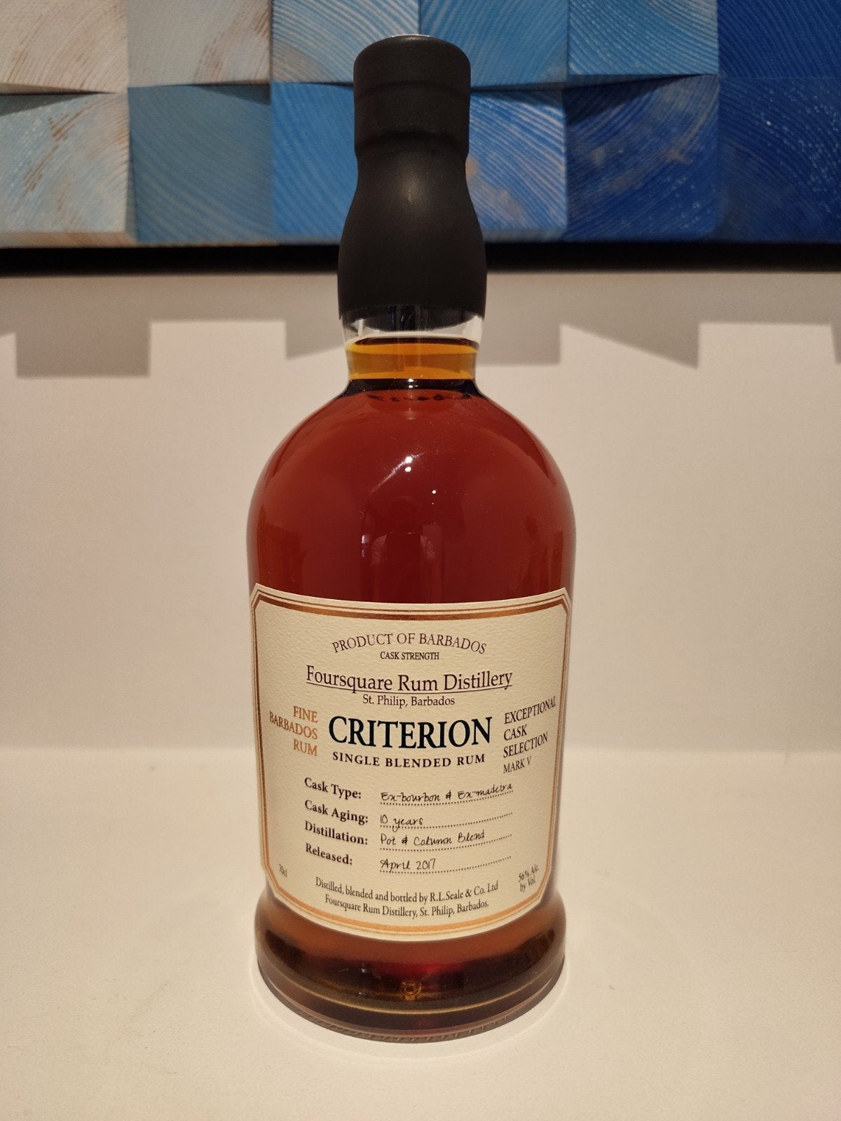 Rhum Foursquare Criterion - 10 years old (2017) - 56%, Enlèvement ou Envoi