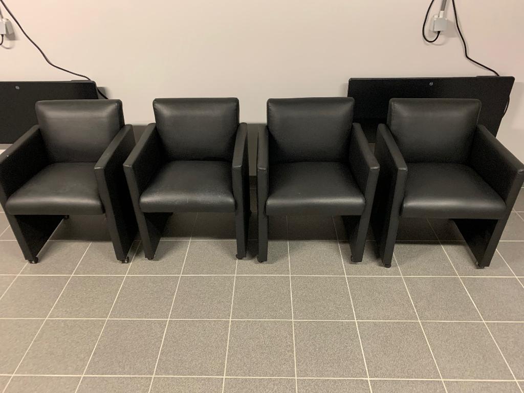 Stoelen, Huis en Inrichting, Ophalen, Gebruikt, Zwart, Vier
