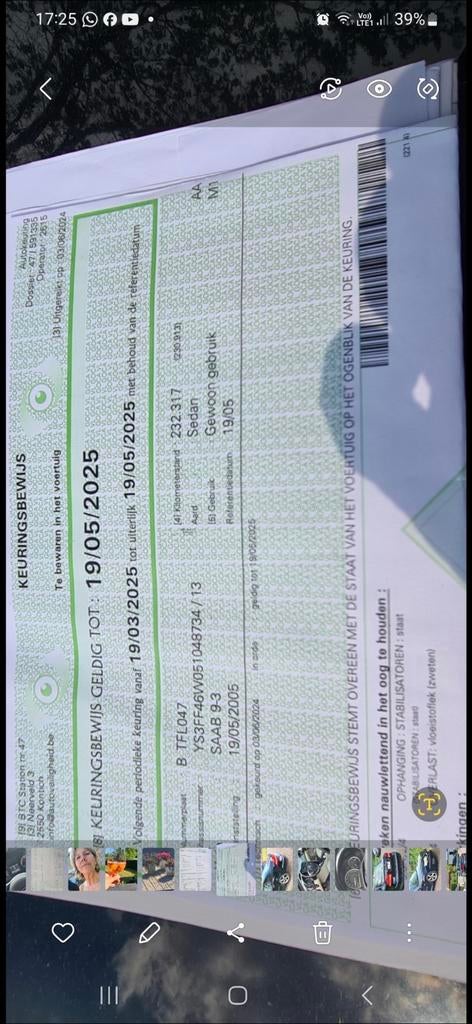 Premier propriétaire de Saab, Autos, Saab, Achat, 4 portes, Boîte manuelle, Particulier
