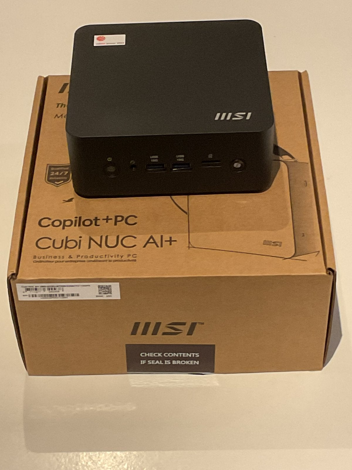 Msi Cubi NUC AI + 2MG-002EU, Computers en Software, Ophalen of Verzenden, Nieuw