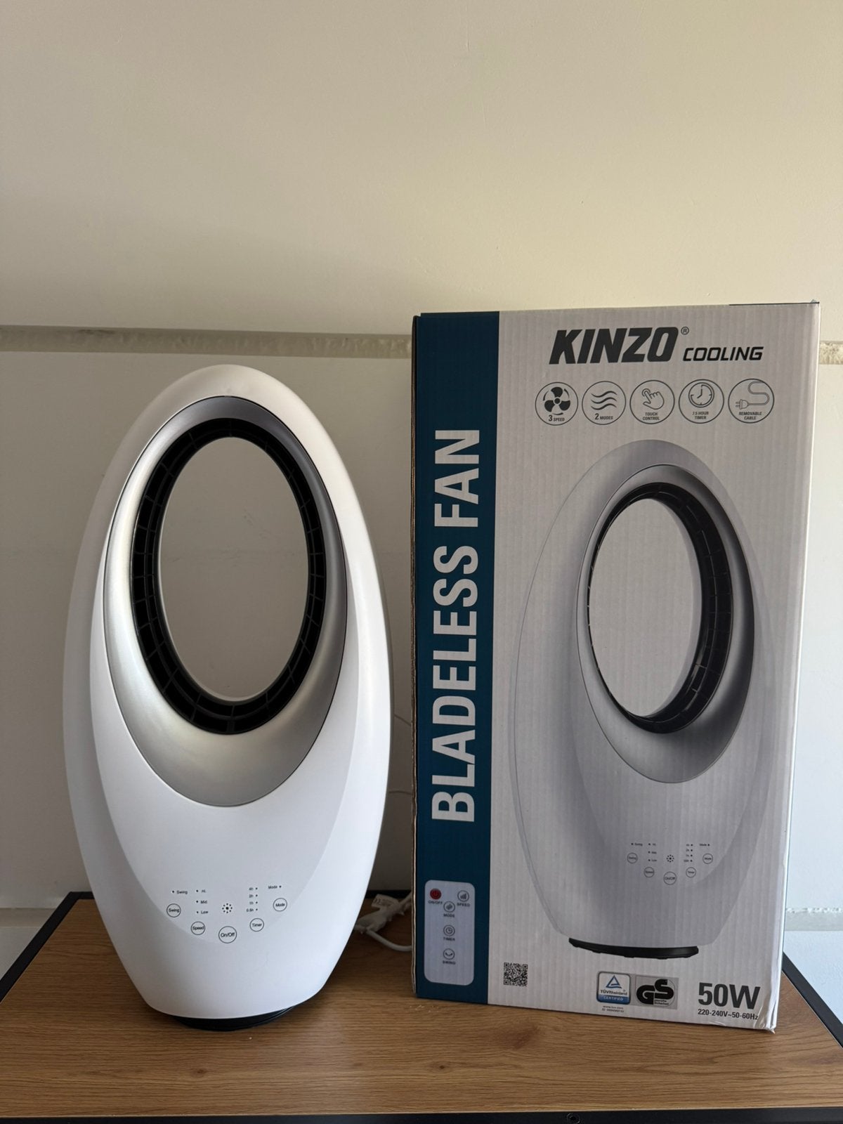 Climatiseur à ventilateur sans lame, Refroidissement et Déshumidification, Minuterie, 60 à 100 m³, Comme neuf