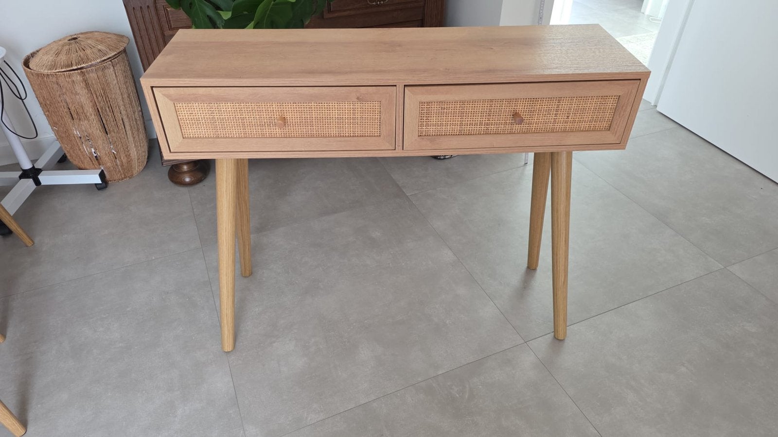 Table d'appoint/table de maquillage de style bohème, Moins de 100 cm, Comme neuf, Enlèvement, Autres matériaux