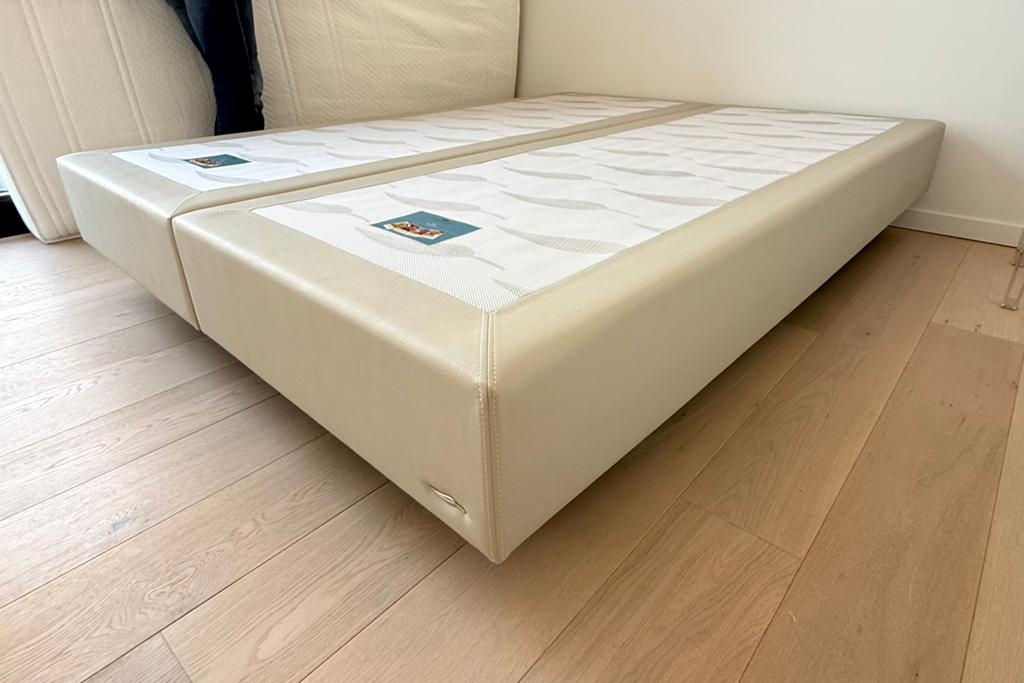 Boxspring 160x200 Ergosleep, Ophalen, Tweepersoons, Zo goed als nieuw, Bedbodem